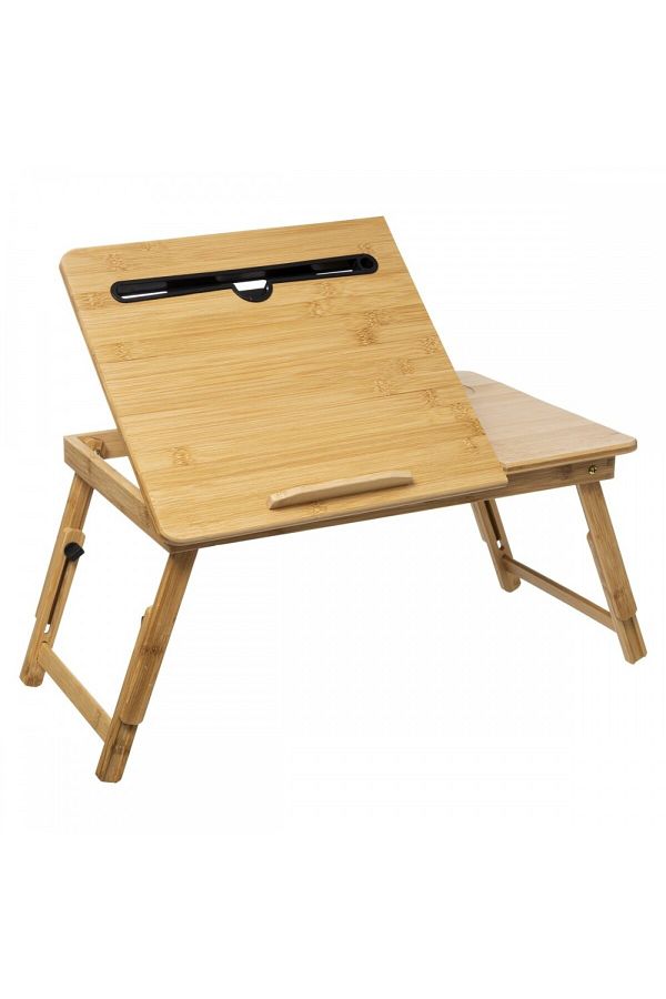 KRASINO-Masă Smarty, lucru în pat, bambus, reglabilă, 53,5 x 33,5 x Î21,5 cm 1