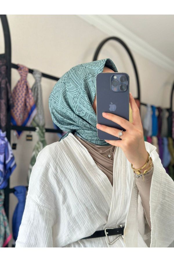 MONOOR-وشاح ناعم بنمط الزجاج 1
