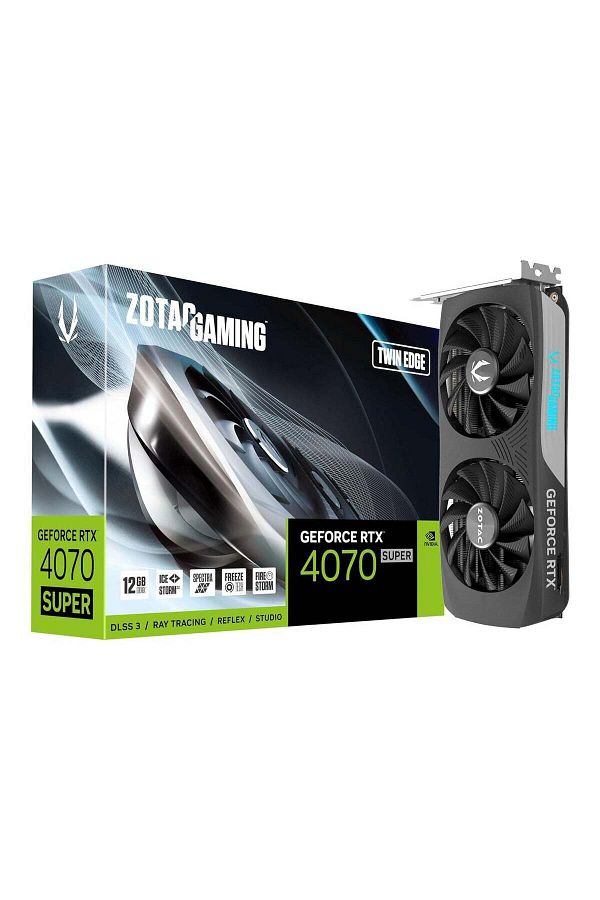 Zotac-ZOTAC Gaming GeForce RTX 4070 Super Twin Edge DLSS 3 12GB GDDR6X 192-bit 21 Gbps PCIE 4.0 Compact Ga 1
