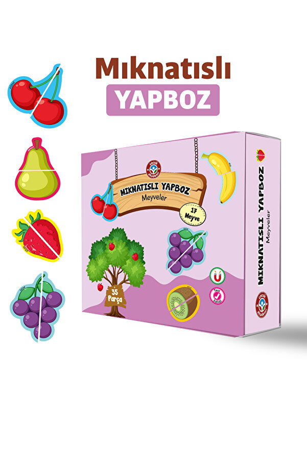 Çocuk Akademi Mıknatıslı Yapboz Meyveler