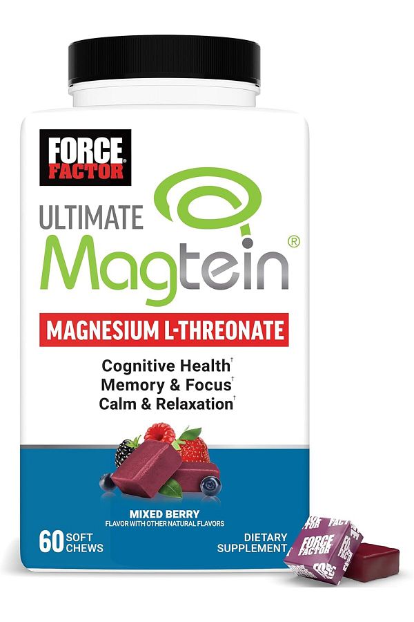 force factor-Ultimate Magtein Magnesium(Magnesium) L-Threonate Cognitive Function Focus Memory 60 1