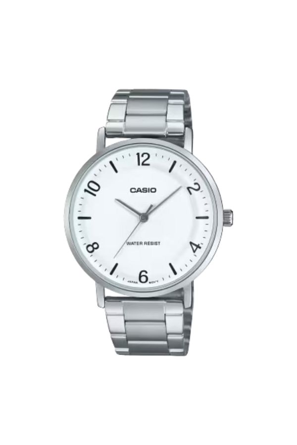 Casio-CASIO Men's Analog White Dial Watch - MTP-VT03D-7BDF 1
