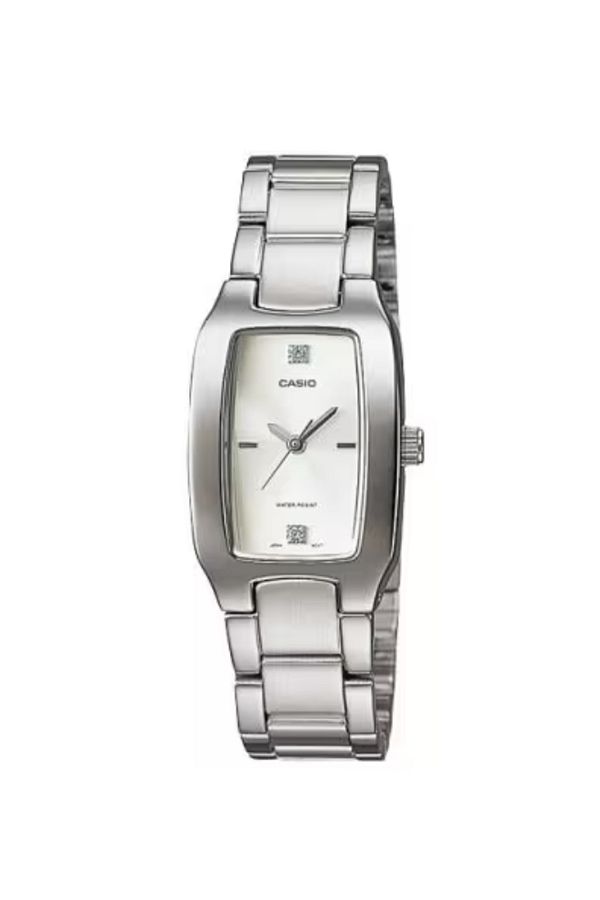 Casio-ساعة كاسيو النسائية التناظرية ذات الميناء الأبيض - LTP-1165A-7C2 1