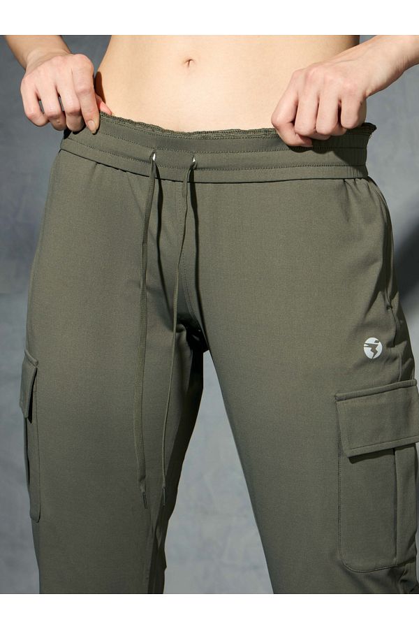 Technosport By Styli-Logo Print 4-Way Stretch Joggers 1