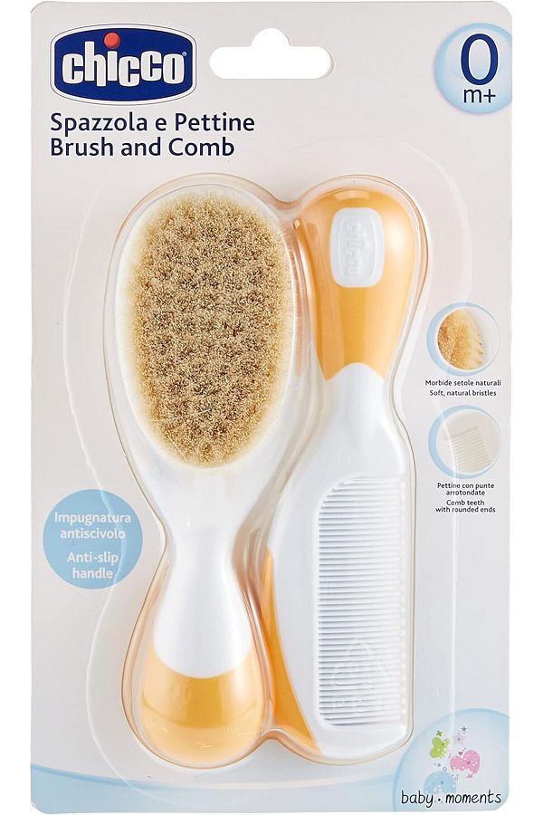 Chicco-Chicco Brush and Comb 0m+, Orange 1