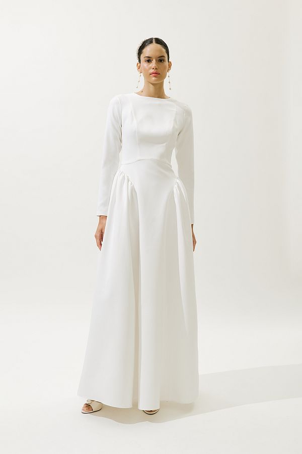 Manuka-LORA ABENDKLEID ECRU 1