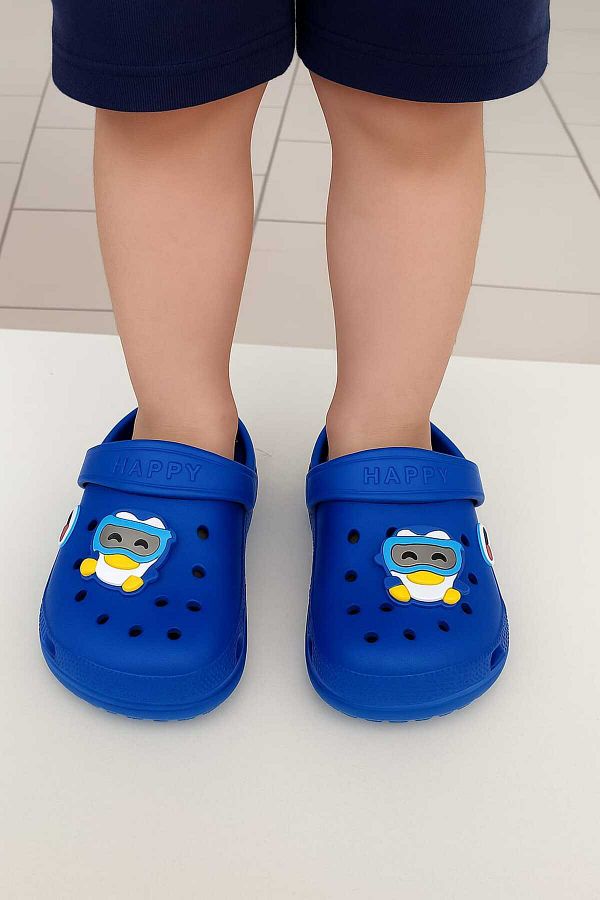 gigigiyim-Sandale-Papuci pentru băiat cu imprimeu cu minge Albastru 1