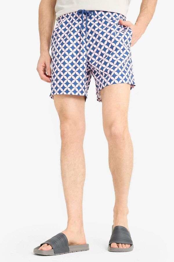 DeFacto-Patterned Mesh Lined Short Length Swim Shorts E1029Ax25Hs 1