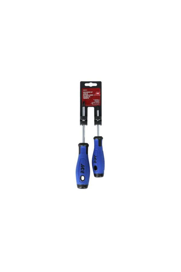 Generic-طقم مفكات براغي ACE المتينة المقاومة للكسر بطرف بوزي، مكون من قطعتين، متعدد الألوان YF-SS42 1
