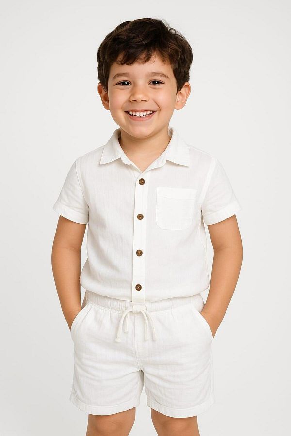 Nanica Kids-طقم شورت موسلين للأولاد NC-125602 1