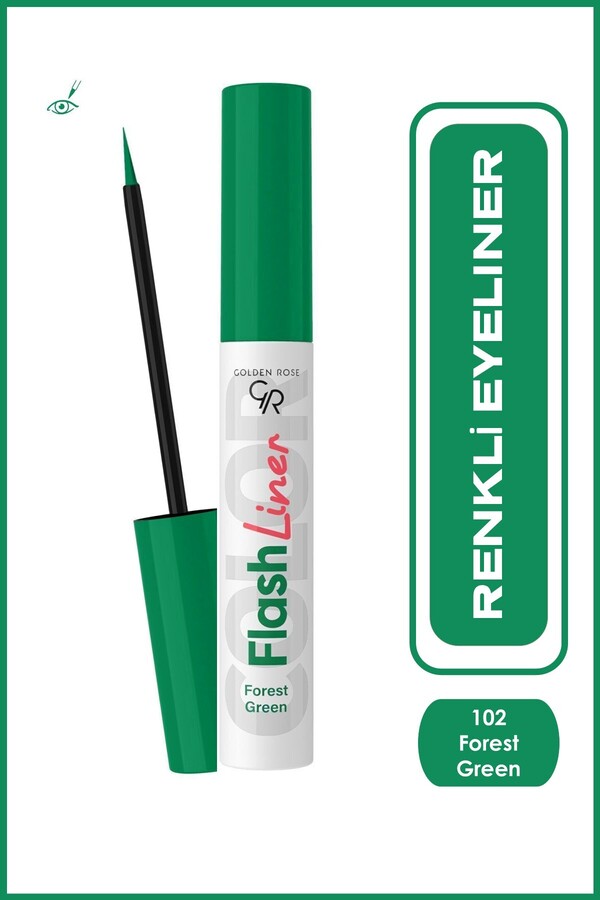 Golden Rose-Flash Liner Colored Eyeliner 102 Forest Green Colored Eyeliner 3.5 ml 1