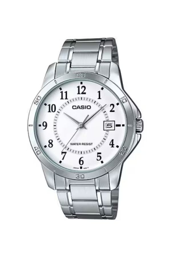 Casio-CASIO Men's Analog White Dial Watch - MTP-V004D-7B 1