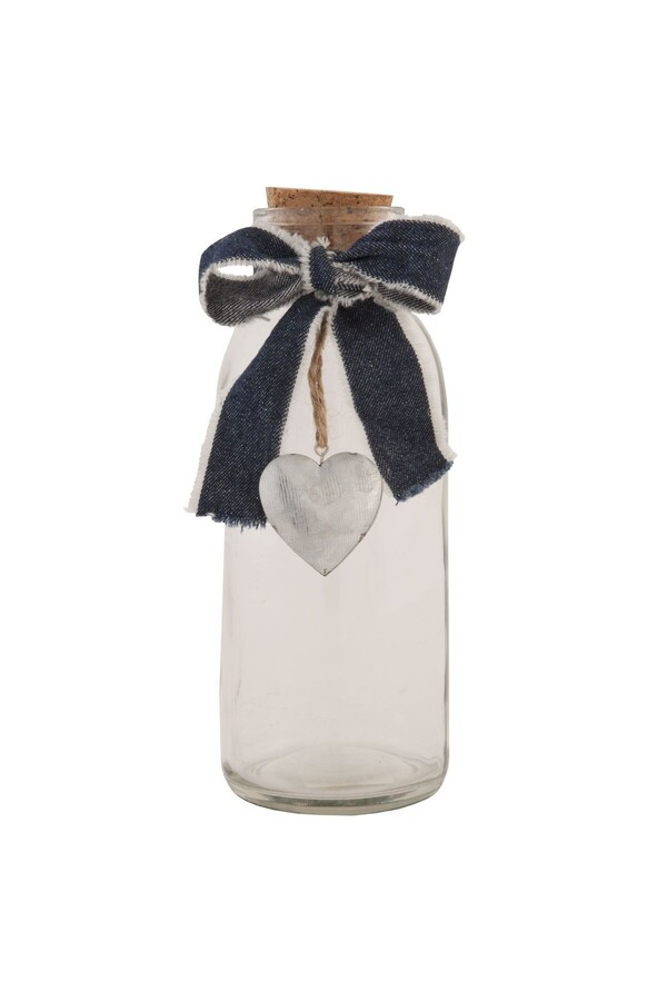Clayre & Eef-Decorative Glass Bow Ø 8x20 cm 1