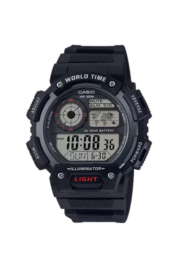 Casio-CASIO Men's DIGITAL Grey Dial Watch - AE-1400WH-1A 1