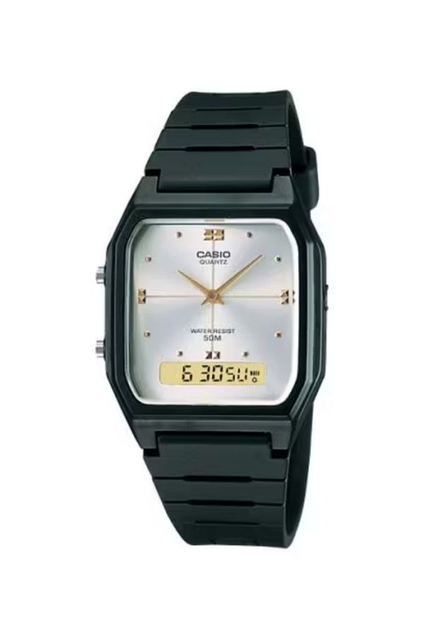 Casio-CASIO Men's Analog & Digital White Dial Watch - AW-48HE-7A 1