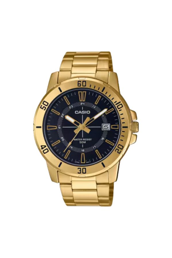 Casio-ساعة كاسيو للرجال بمينا أسود تناظرية - MTP-VD01G-1CVUDF 1