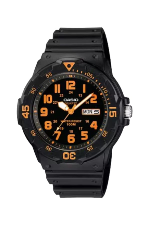 Casio-ساعة كاسيو للرجال انالوج بمينا اسود - MRW-200H-4B 1