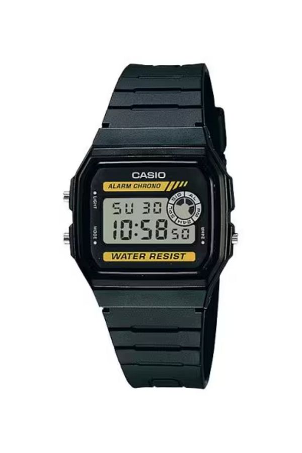 Casio-ساعة كاسيو الرقمية للجنسين بمينا رمادي - F-94WA-9D 1