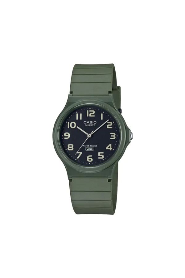 Casio-ساعة كاسيو للجنسين بمينا أبيض تناظرية - MQ-24UC-3BDF 1