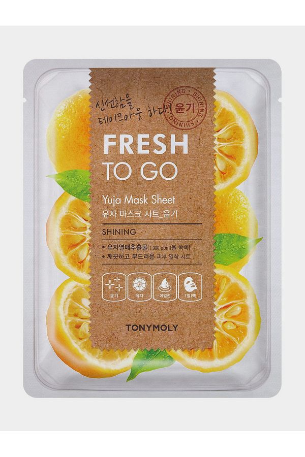 TONYMOLY-Fresh To Go Yuja Mask Sheet 1