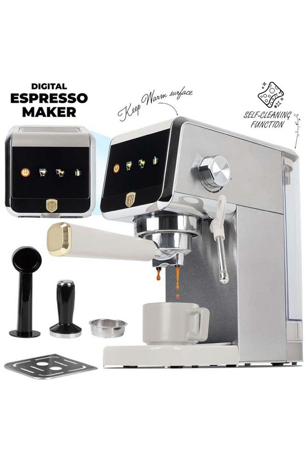 Berlinger Haus-Automatic Digital Espresso Machine Coffe Maker 2 In 1 With Lever Sahara Collection 1