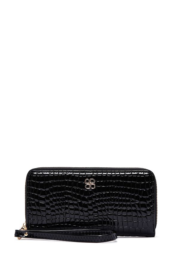 Derimod-Black Crocodile Women's Wallet - 000a2d5506e3 1