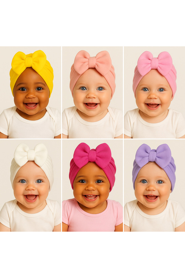 Cherub Baby Bebek Çift Kat Fiyonklu Bebek Bone