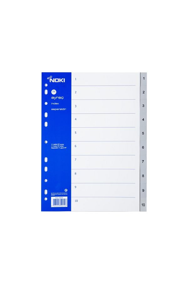 Noki-A4 Separator, 1-10 Figures, for Regular Archiving, Long Lasting 1
