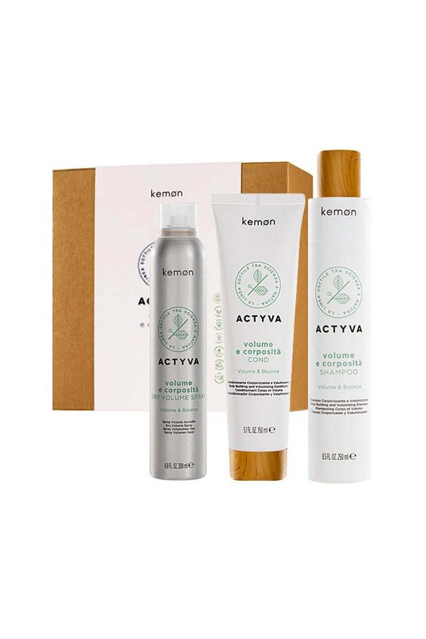 Kemon-Set Actyvia Volume e Corposità Volume, șampon 250 ml + Balsam 150 ml + Spray uscat 200 ml 1