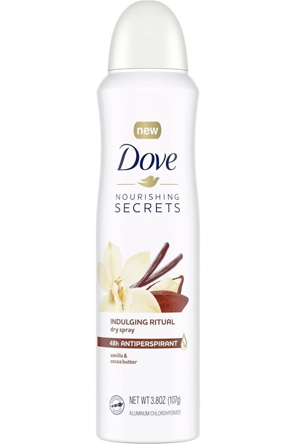 Dove-Nourishing Secrets Dry Spray Antiperspirant Indulging Ritual Vanilla And Cocoa Butter - 107g 1