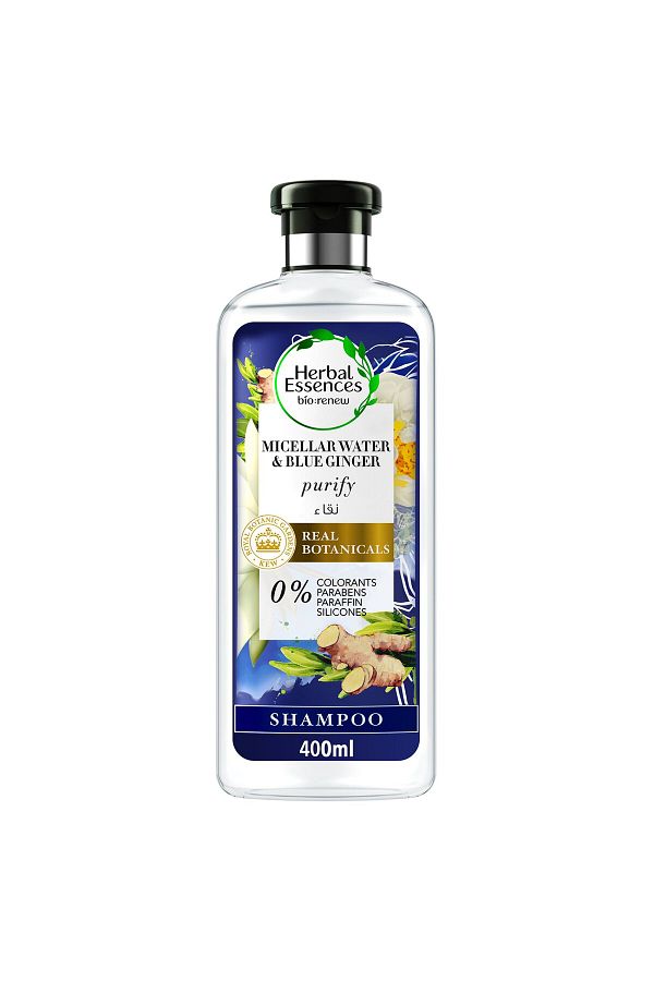 Herbal Essences-Renew Micellar Water And Blue Ginger Shampoo 400 ml Gentle Cleansing, Scalp Detox & Refresh 1
