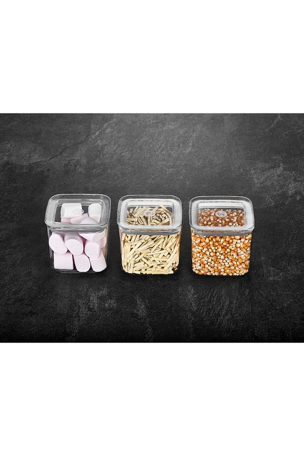 Technow-Vp-262 Sude Square Storage Container Set 3 X 700 Ml. 1
