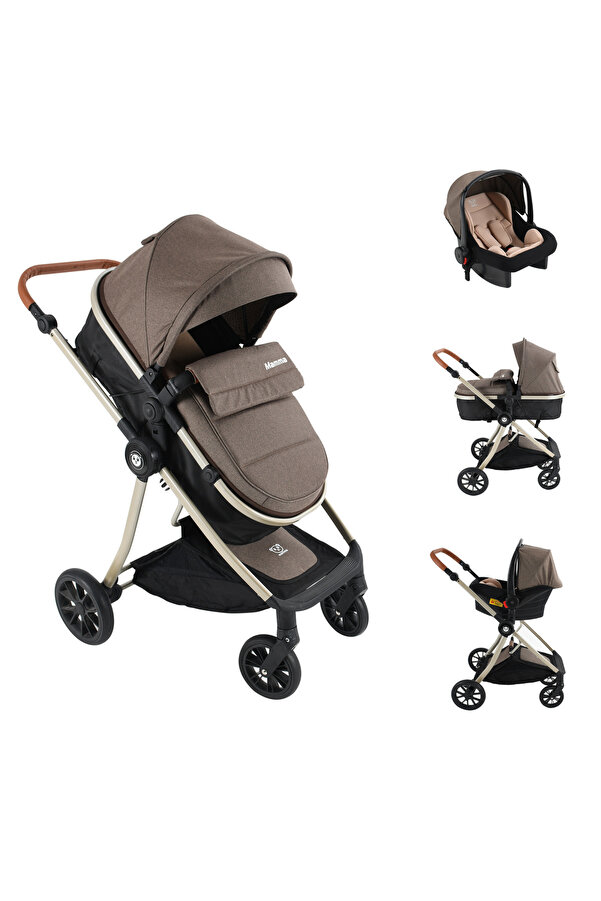 Mamma Sirius 6 in 1 Yeni Nesil Çift Yönlü Travel Sistem Bebek Arabası