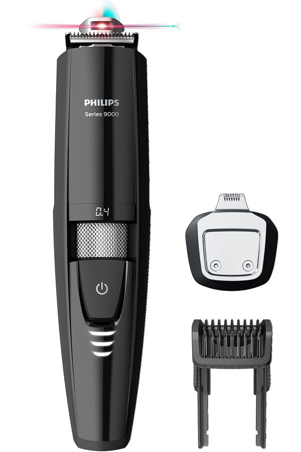 Philips-Series 9000 Laser Guided Beard & Stubble Trimmer for Precise Symmetrical Beards - BT9299/13 1