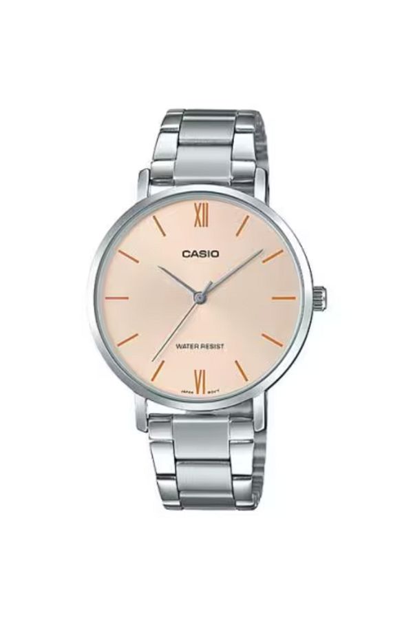 Casio-CASIO Women's Analog Peach Dial Watch - LTP-VT01D-4BUDF 1