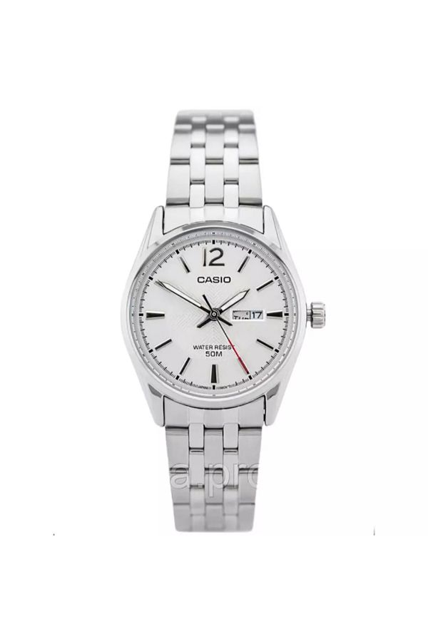 Casio-CASIO Women's Analog Silver Dial Watch - LTP-1335D-7A 1