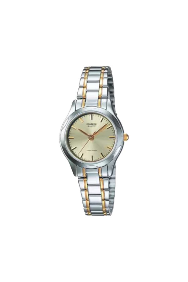 Casio-CASIO Women's Analog Gold Dial Watch - LTP-1275SG-9A 1