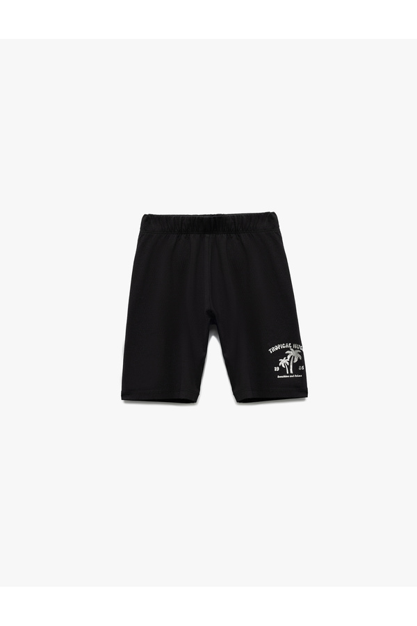 Koton Mädchen Shorts Mit Elastikbund - Modal Stoff Paspelierte Shorts Gr. 7/8 Jahre