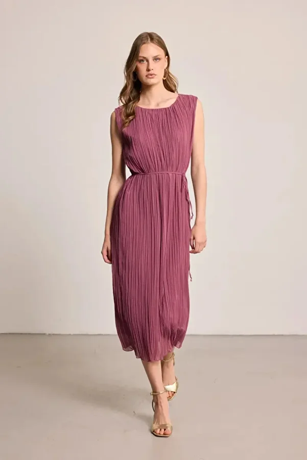 Gusto-Rochie plisată - Trandafir uscat 1