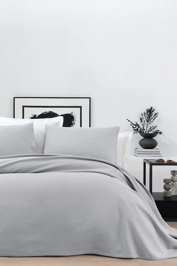 Yataş-Elena Double Bedspread Set - Gray 1