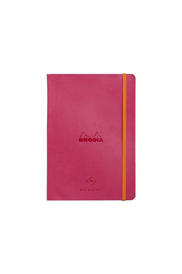 Rhodia-Undated A5 diary, Perpetual Raspberry 1