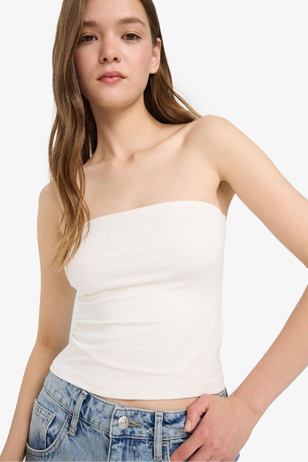DeFacto-Cool Fitted Strapless Undershirt F5162Ax25Sm 1