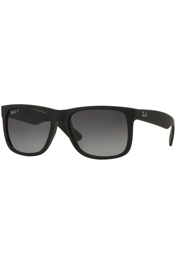 Ray-Ban-Ray-Ban Justin RB4165 622/T3 – Ochelari de soare polarizați, Negru Mat, Lentile Gri Gradient 1