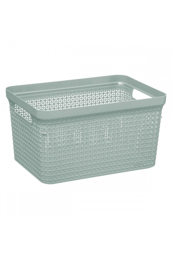 5 five simply smart-Scandi storage basket, plastic, green, 5 liters 1