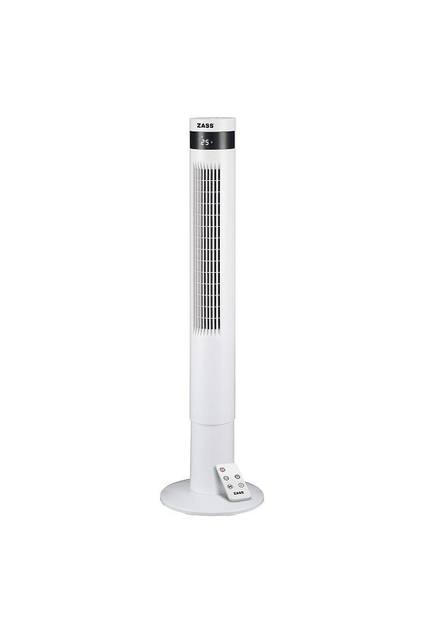 Zass-Tower fan with remote control Zass ZTF 02, 3 speed, 12h digital timer, LED ambient display, 3 modes 1