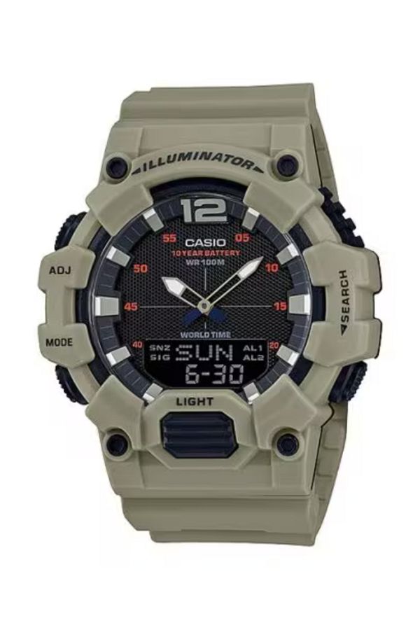 Casio-CASIO Men's Analog-Digital Black Dial Watch - HDC-700-3A3VDF 1