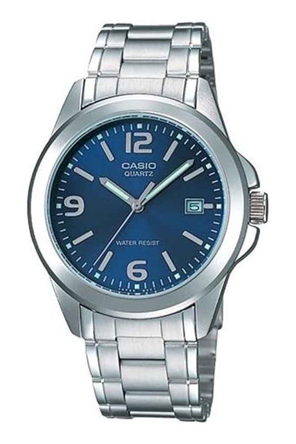 Casio-CASIO Men's Analog Blue Dial Watch - MTP-1215A-2A 1