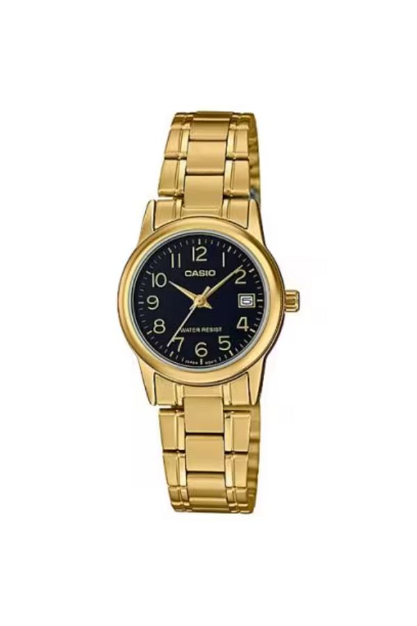 Casio-CASIO Women's Analog Black Dial Watch - LTP-V002G-1B 1