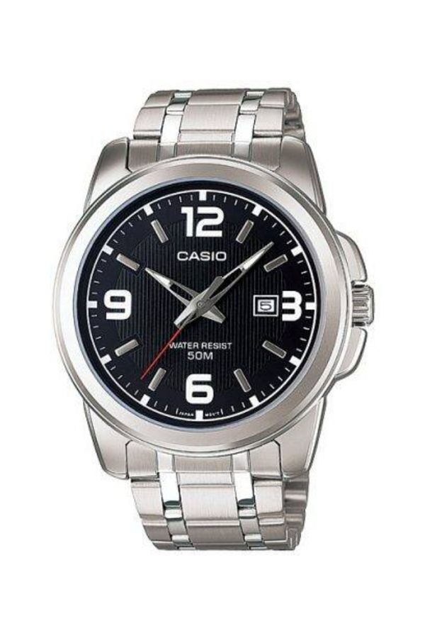 Casio-CASIO Women's Analog Black Dial Watch - LTP-1314D-1A 1