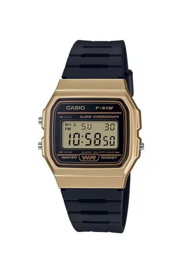 Casio-CASIO Unisex Digital Black Dial Watch - F-91WM-9A 1